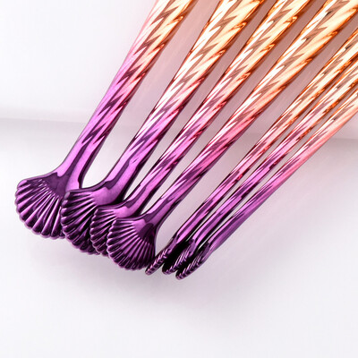 

Toponeto 7pcs Pro Makeup Brushes Set Foundation Powder Eyeshadow Eyeliner Lip Brush Tool