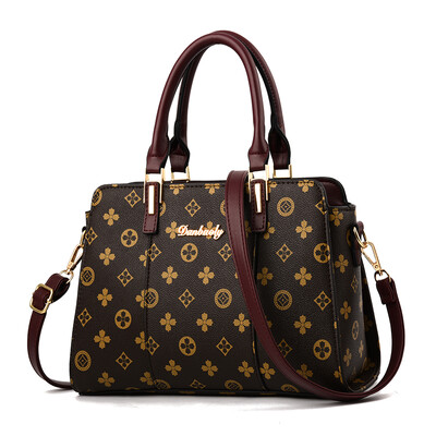 

Large capacity women Korean version simple middle-aged single shoulder slant mother bag fashion lady handbag