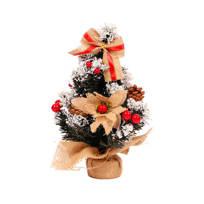 

〖Follure〗35cm Mini Christmas Tree Flower Table Decor Festival Party Ornament Xmas Gift