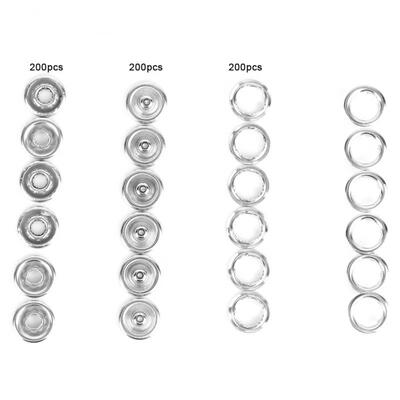 

Greensen 200 Pcs 95MM Hollow Prong Snap Button Fastener for Baby One-piece Suit