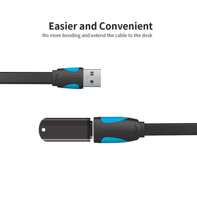 

VENTION USB 30 Extension Cable Male to Female USB Extender with Signal Booster 5Gbps Faster Speed Universal Compatibility 3m984