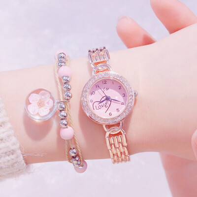 

Fairy Watch Student Korean Edition Simple Bracelet Star Girl Cherry Blossom Small Fresh Chain-like Strip Smart Temperament