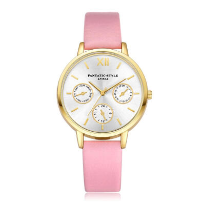 

High Quality Women Watches Golden BorderDial Ladies Quartz Wristwatch Fashion Leather Strap Clock Simple Relogio Feminino50