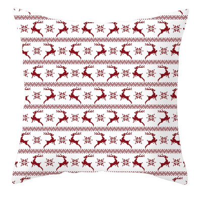 

Christmas Cushion Cover Santa Claus Pattern Square Pillow Case dog Sofa Unique Does not include pillow core