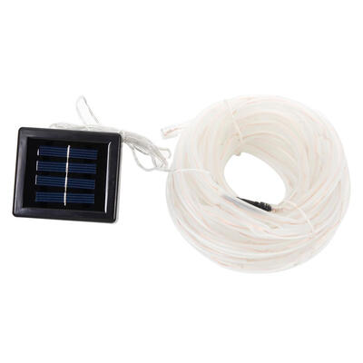 

House Waterproof Solar Panels Power White LED String Light Lamp Decoration