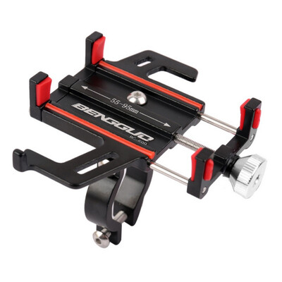 

Bicycle Motorcycle Phone Mount Aluminum Alloy Bike Phone Holder Adjustable Bicycle Phone Seat Anti-shake MTB Cell Phone Stand