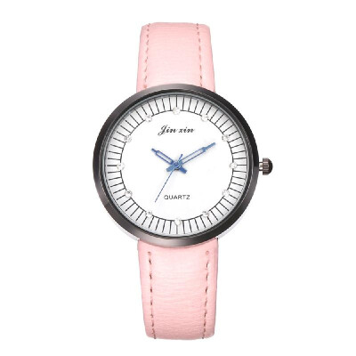 

Women Fashion Casual PU Leather Band Watch Lady Simple Alloy Case Quartz Wrist Watch