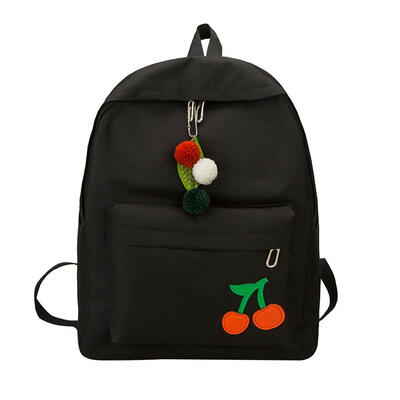 

Cute Cherry Women Girls Canvas Backpacks Travel Casual Shoulder School Bags