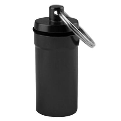 

Outdoor Mini Aluminum Waterproof Medicine Storage Bottle Pill Box Keychain
