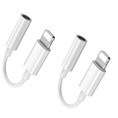 

2Pcs 35mm Jack Aux Earphone Audio Adapter Cable for iPhone 7 7 Plus 6S Plus