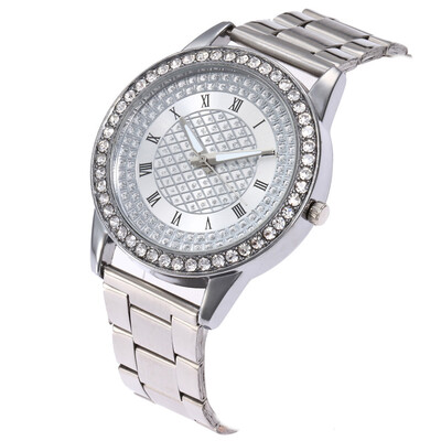 

European&American hot ladies Roman scale alloy watch fashion steel belt watch explosion models