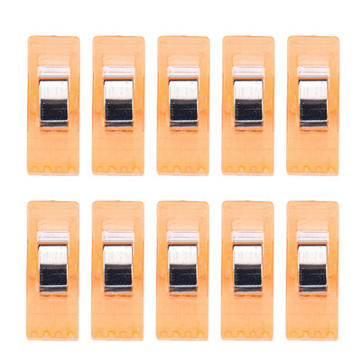 

Siaonvr 10 PCS Colorful Sewing Craft Quilt Binding Plastic Clips Clamps Pack