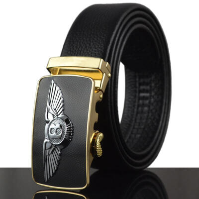 

Mens Belt Cow Leather Belts Brand Fashion Automatic Buckle Genuine Leather Belts for Men 35cm Width luxury brands GH3628