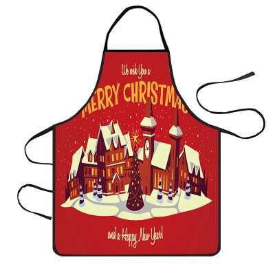 

Siaonvr Christmas Decoration Waterproof Apron Kitchen Aprons Dinner Party Apron