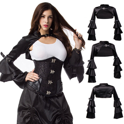 

Toponeto Fashion Women Gothic Shawl Long Sleeve Mantle Cloak Tops Blouse Coat