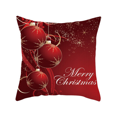 

Siaonvr Merry Christmas Super Soft Square Throw Pillow Pillow Cover 45x45cm Home Decor