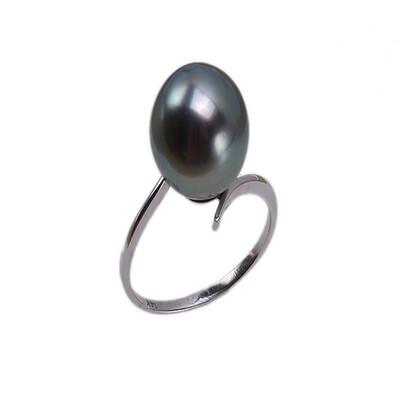 

YIAILI 11mm Tahiti Seawater Pearl 14k Gold Ring 8097
