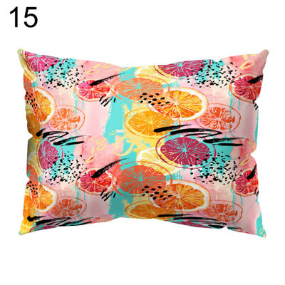 

Colorful Fruit Printed Throw Pillow Case Sofa Bed Cushion Cover Home Decor