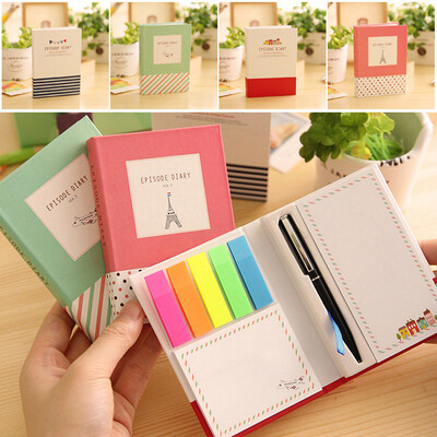 

Siaonvr Creative Tower Hard Cover Notepad School Supplies Office Stationery Diary
