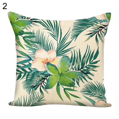 

Flower Green Plants Square Throw Pillow Case Cushion Cover Sofa Bed Car Decor