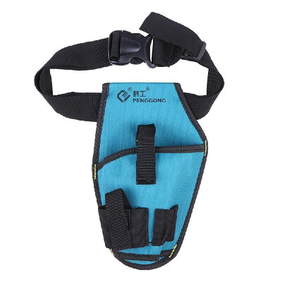 

Electronic Drill Bag Waist Tool Pockets Pouch Organizer Oxford Canvas Drill Waist Bag Pocket Wearable & Waterproof for Ca