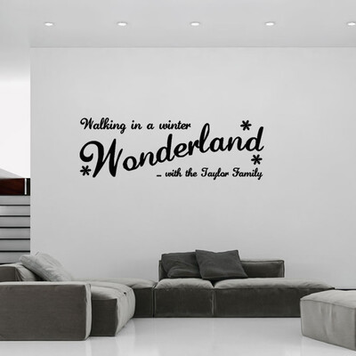 

Tailored Vinyl Removable 3D Wall Sticker Wonderland Decals For Christmas Wall Decal