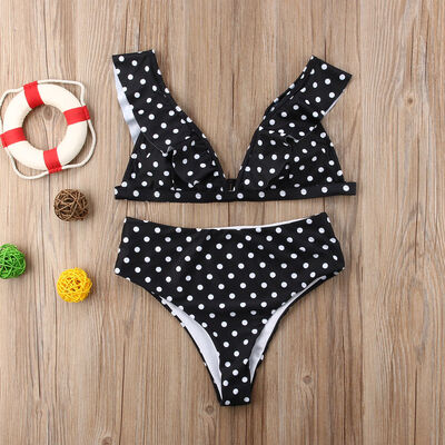 

2Pcs Womens Push-up Bikini High Waisted Swimwear Swimsuit Monokini Bathing