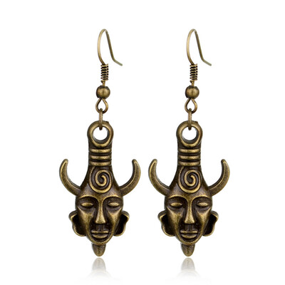 

Pendant Chain Earrings Supernatural Dean Wearing the evil forces Retro Earrings Surrounding the Amulet Earrings