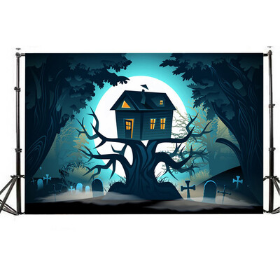 

Toponeto Halloween Backdrops 5x3FT Lantern Background Photography Studio Decoration
