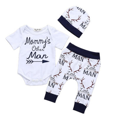 

Infant Newborn Baby Boy Tops Romper Playsuit Pants Leggings Hat Outfits Clothes