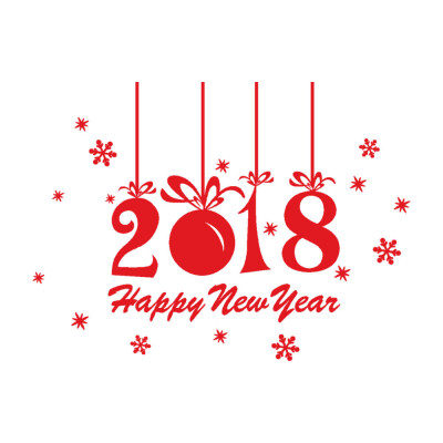 

〖Follure〗2018 Happy New Year Merry Christmas Wall Sticker Home Shop Windows Decals Decor