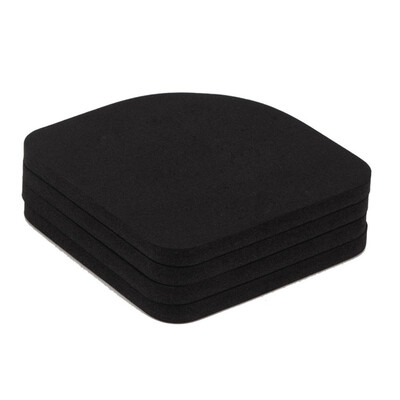 

8pcs Black EVA Washing Machine Shock Mat Pads Refrigerator Anti-vibration Noise Pad Non-slip Mats