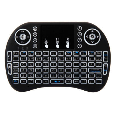 

MINI i8 24GHz Wireless Keyboard 3-Color Backlight Air Mouse with Touchpad