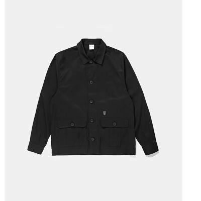 

European&American street fashion brand solid color multi-pocket mens tooling jacket coach uniform