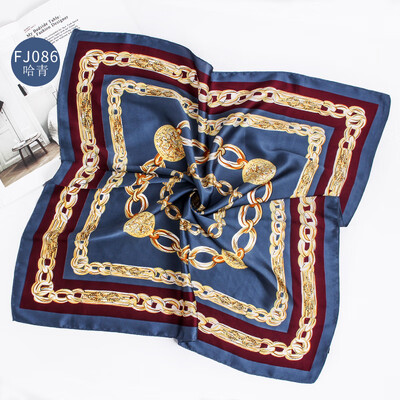 

New silk scarf womens custom wholesale printing silk small square scarf silk gift scarf FJ086