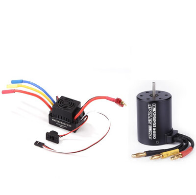 

Tailored Waterproof BL3650 3900KV Brushless Motor w 60A ESC Combo Set For 110 RC Car