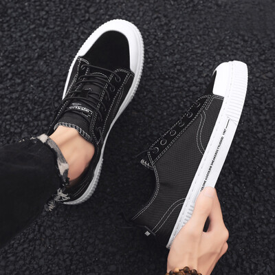 

mens mens summer tide full-time canvas skate shoes casual autumn cloth shoes Korean-style same-style fashionable shoes