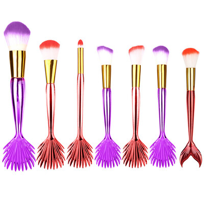

Toponeto 7PCS Make Up Foundation Eyebrow Eyeliner Blush Cosmetic Concealer Brushes