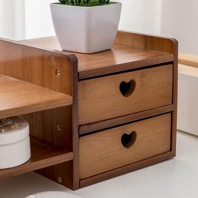 

Greensen Bamboo Computer Monitor Stand Riser Rack Shelf with Desktop Storage
