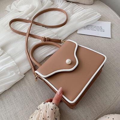 

Chic simple small bag summer small fresh impact color womens bag new 2019 leisure small square bag single shoulder oblique satche