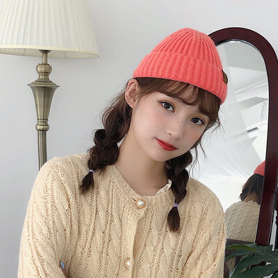 

Ins knitted hat womens autumn&winter dome guaspi hat Korean Yayan hooligan wool hat students street cold hat men