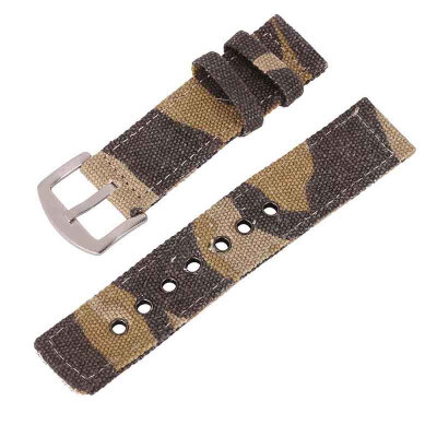 

18mm 20mm 22mm 24mm Canvas Camouflage Watch Band Strap For Men Women Watches Belt Accessories Wrist Watch Bracelet