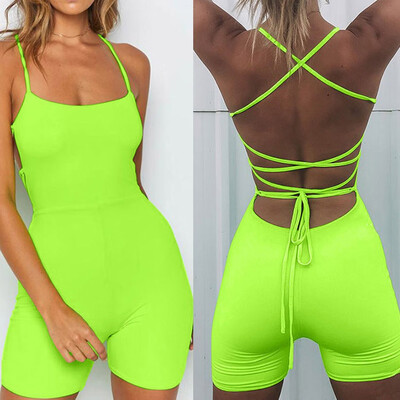

Sexy Women Casual Sleeveless Bodycon Romper Jumpsuit Club Bodysuit Short Pants