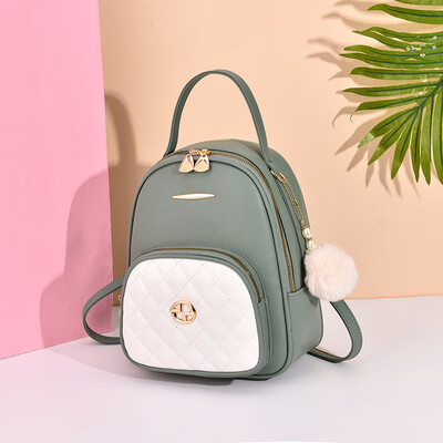 

2019 summer new Korean version of the shoulder bag backpack simple handbag PU leather cool fashion backpack