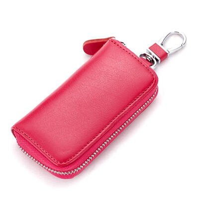 

Mens Car Keys Wallets Genuine Leather Zipper Multi-function Key Organizer Housekeeper Key Bag Female Business Key Case