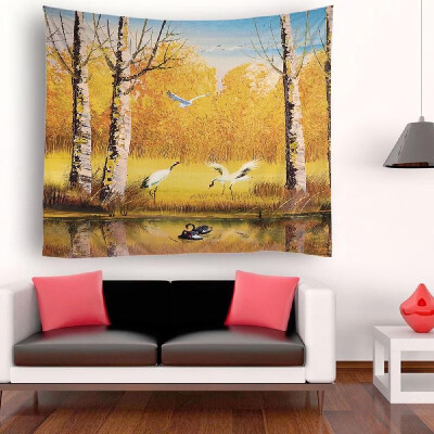 

Tapestry Wall Hanging Scenery Tapestries Seaside Sunset Forest Tapestry Wall Decoration for Bedroom Living Room Dorm 512"X591