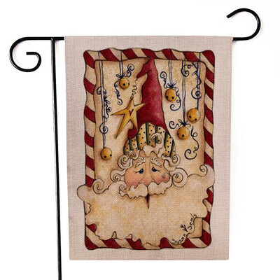 

Siaonvr Christmas Garden Flag Santa Claus Double Sided Banner Outdoor Lawn Decor Flag