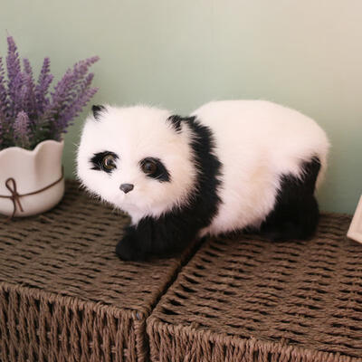 

Greensen Simulation Polyethylene Panda - shape Statue Animals Sculpture Garden Yard Decoration