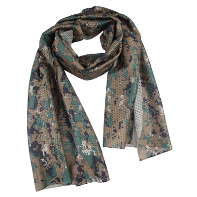 

Camo Mesh Scarf Outdoor Jungle Muffler Breathable Headband Tactical