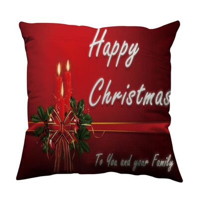 

Siaonvr Christmas Pillow Case Glitter Cotton Soft Sofa Throw Cushion Cover Home Decor